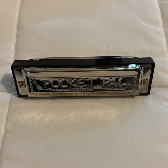 Vintage Hohner Pocket Pal Harp 10 Hole Harmonica In Box - Picture 3 of 6